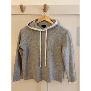 Summersalt 100% Merino Wool Cashmere SM/MEDIUM Tan Knit Hoodie Sweater Soft Warm